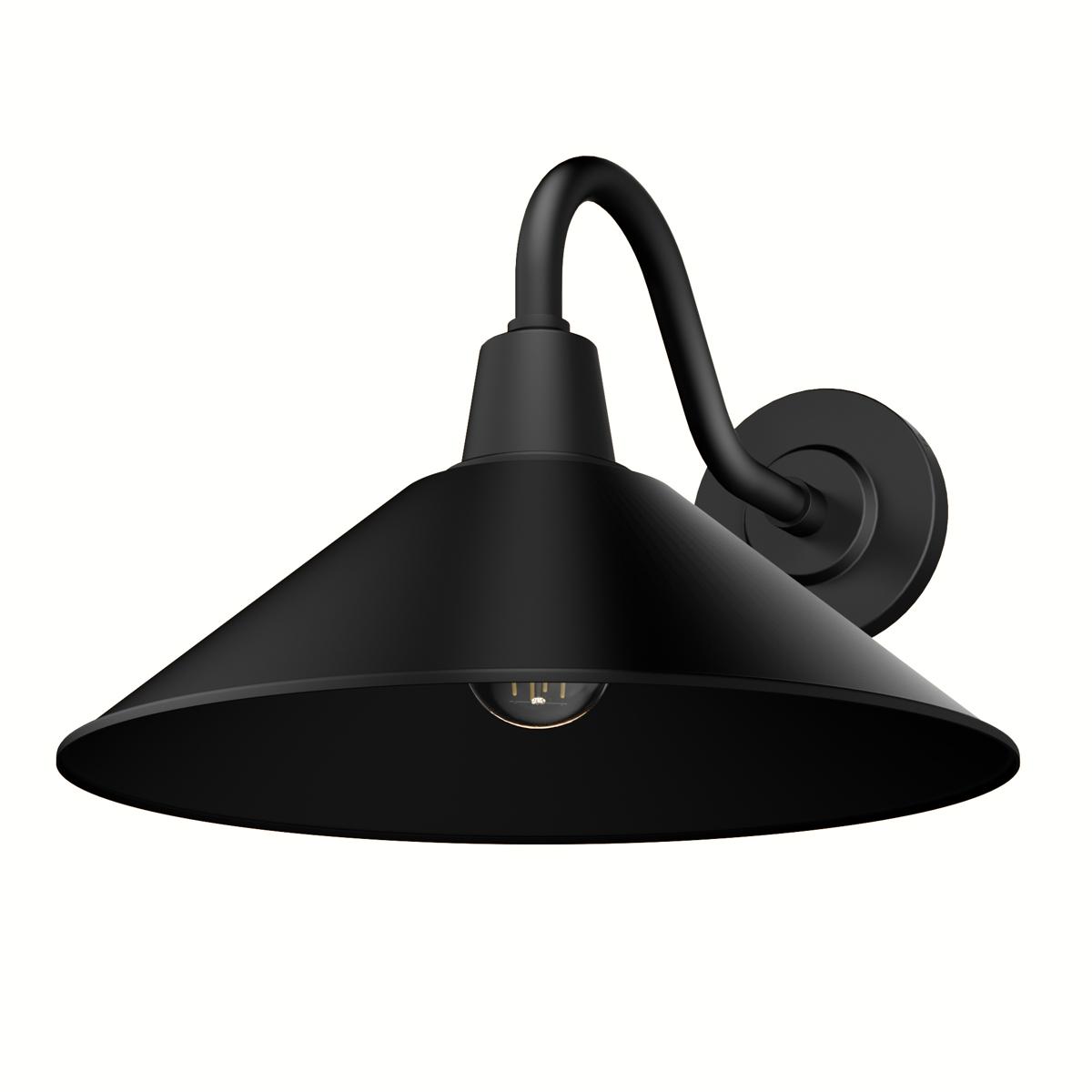 Hunter Fan 46020 Skyflow 1 Light 10.6 inch Matte Black Outdoor Wall Light, Medium