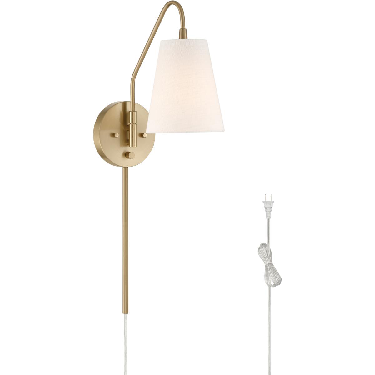 Hunter Fan 48173 Valley Park 1 Light 6 inch Alturas Gold Pin Up Sconce Wall Light, Large