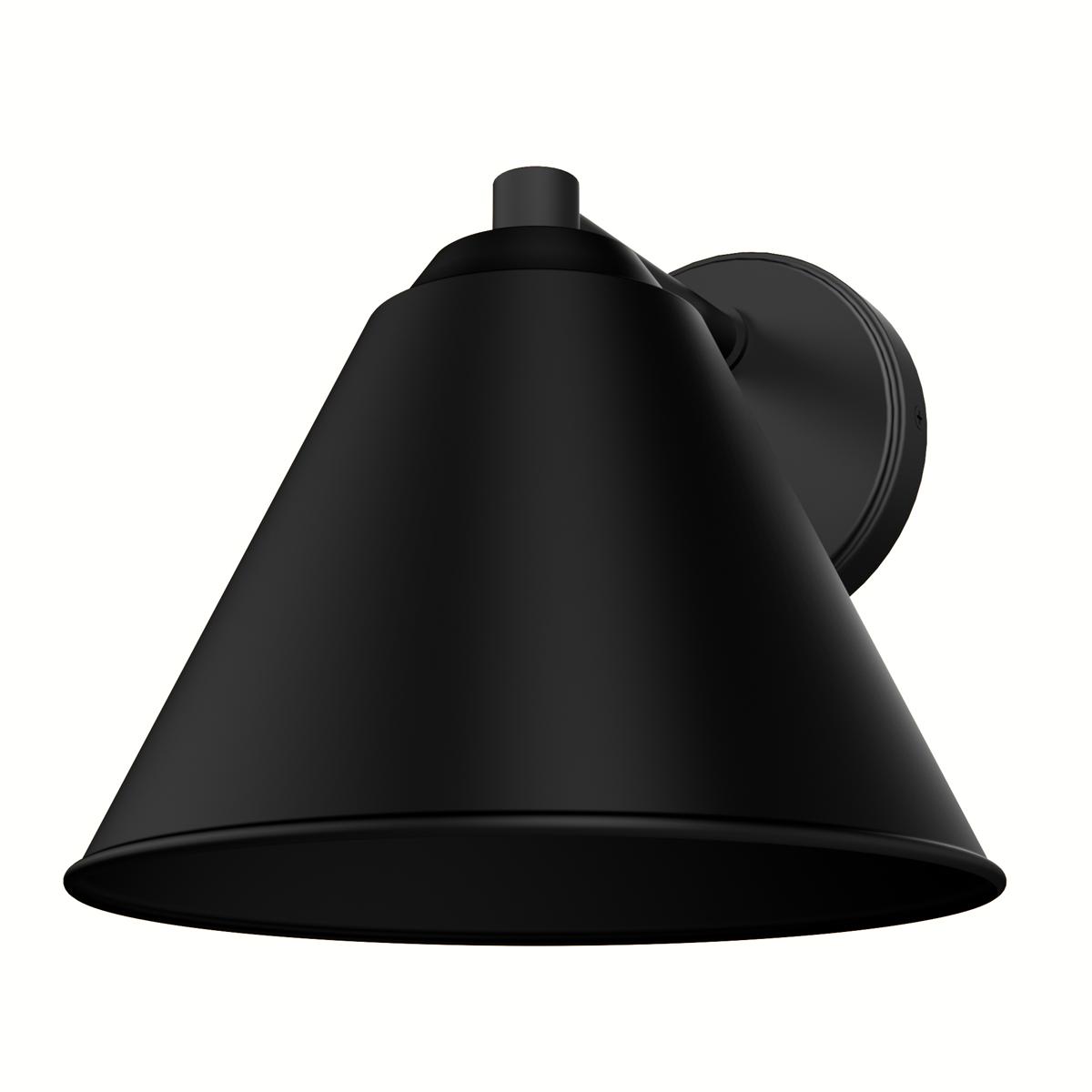 Hunter Fan 46030 Aeronaut 1 Light 9 inch Matte Black Outdoor Wall Light, Small