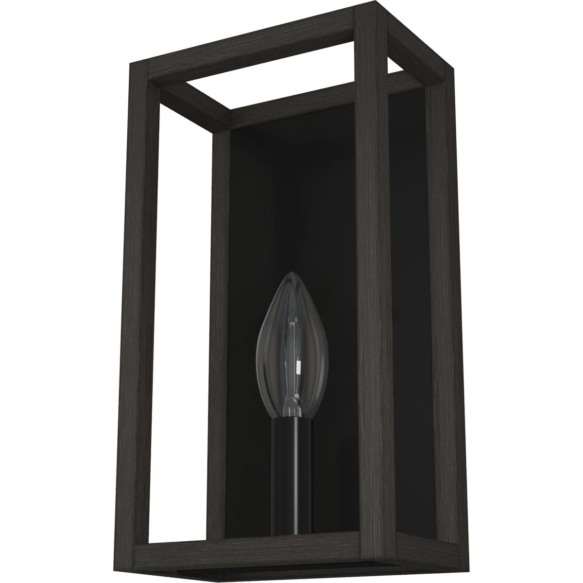 Hunter Fan 19669 Squire Manor 1 Light 4 inch Matte Black Wall Sconce Wall Light