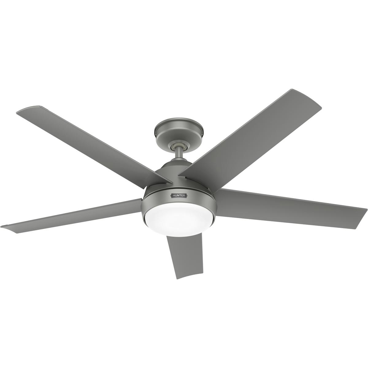 Hunter Fan 52612 Skyflow 52 inch Matte Silver Outdoor Ceiling Fan