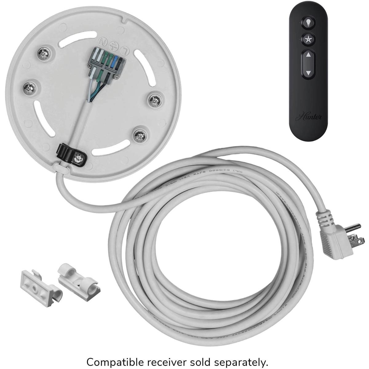 Hunter Fan 99818 Samantha Fresh White Universal Mounting System with Remote