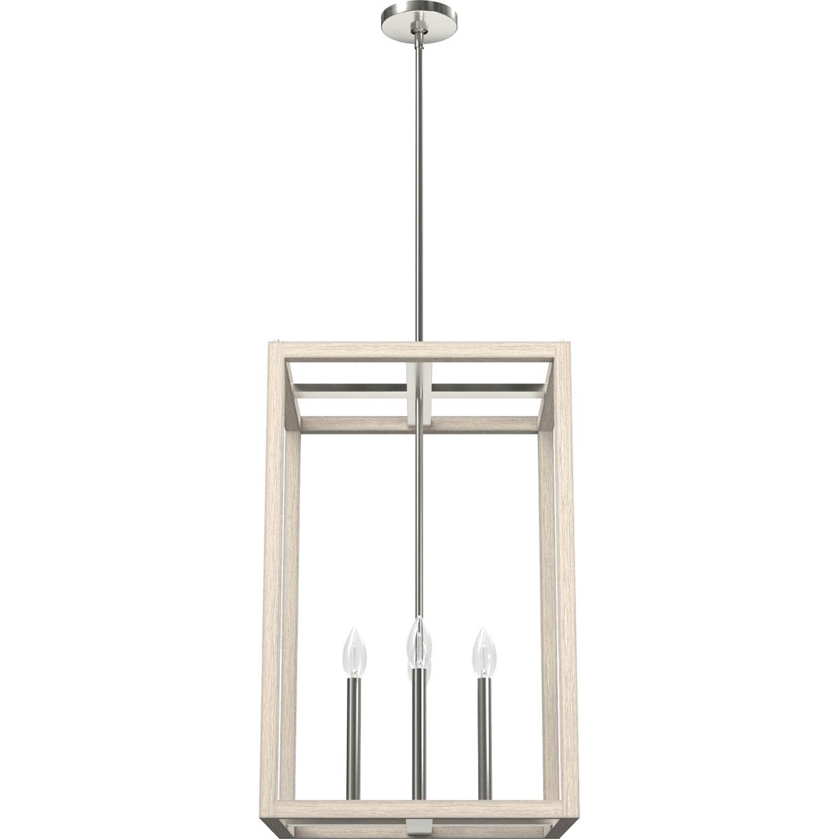 Hunter Fan 19695 Squire Manor 4 Light 1825 inch Brushed Nickel Pendant Ceiling Light