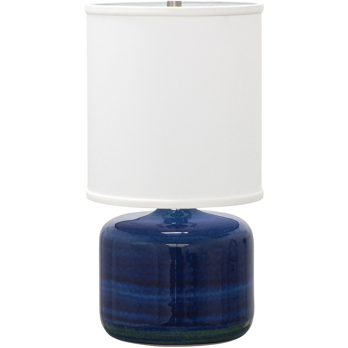 House of Troy GS120-BG Scatchard 20 inch 100 watt Blue Gloss Table Lamp Portable Light