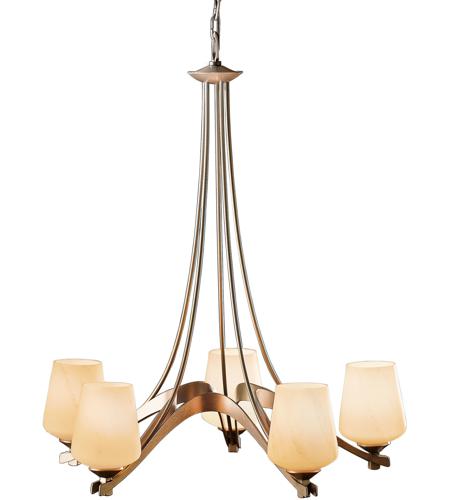 Hubbardton Forge 104105-1070 Ribbon 5 Light 29 inch Gold Chandelier Ceiling Light photo