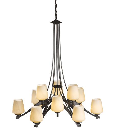 Hubbardton Forge 104107-1072 Ribbon 12 Light 37 inch Sterling Chandelier Ceiling Light, 12 Arm