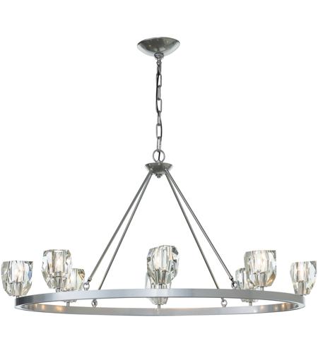 Hubbardton Forge 105021-1000 Gatsby 8 Light 27 inch Bronze / Crystal Chandelier Ceiling Light photo