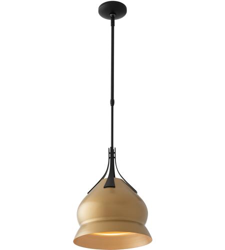 Hubbardton Forge 134504-1142 Spire 1 Light 12 inch Black/Soft Gold Pendant Ceiling Light 134504-SKT-STND-10-25_3.jpg