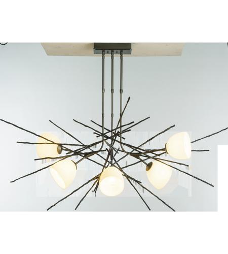 Hubbardton Forge 137750-1037 Griffin 6 Light 38 inch Natural Iron Pendant Ceiling Light photo