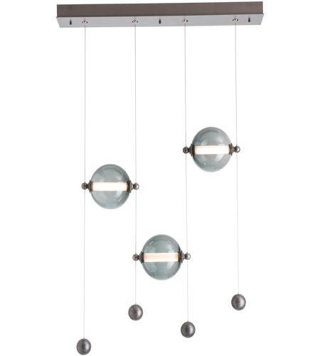 Hubbardton Forge 139053-1009 Abacus LED 6 inch Black Pendant Ceiling Light in Abacus Cool Grey photo