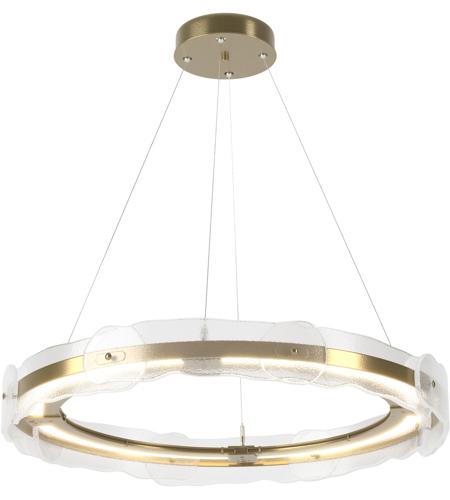 Hubbardton Forge 139780-1012 Solstice LED 36 inch Modern Brass Pendant Ceiling Light