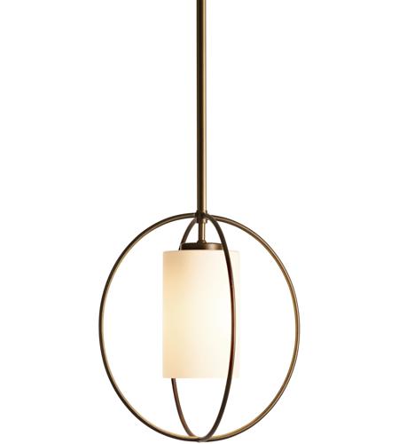Hubbardton Forge 187440-1181 Rhythm 1 Light 11 inch Bronze Mini Pendant Ceiling Light in Seeded Clear photo