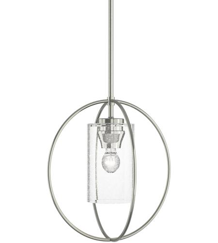 Hubbardton Forge 187440-1195 Rhythm 1 Light 11 inch Sterling Mini Pendant Ceiling Light in Seeded Clear