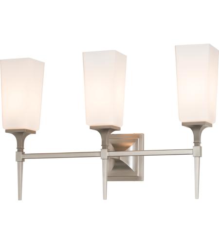 Hubbardton Forge 202115-1001 Reflections - Bunker Hill 3 Light Brushed Nickel Sconce Wall Light photo