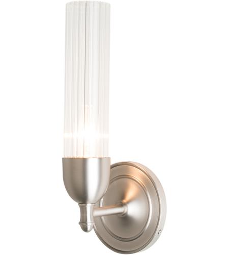 Hubbardton Forge 202123-1002 Reflections - Fluted 1 Light Brushed Nickel Sconce Wall Light in Clear