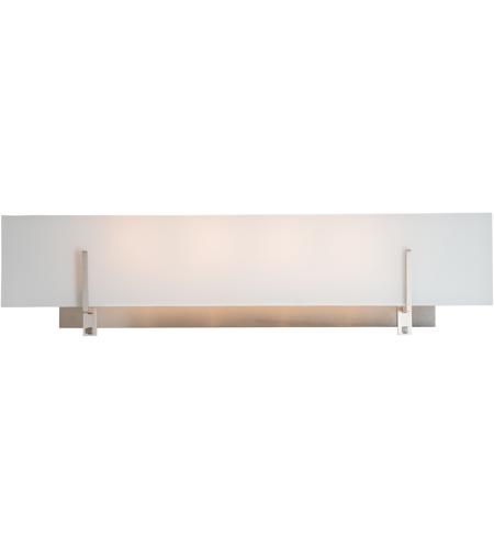 Hubbardton Forge 202153-1004 Reflections - Radiance 4 Light Brushed Nickel Sconce Wall Light in Opal, Large photo