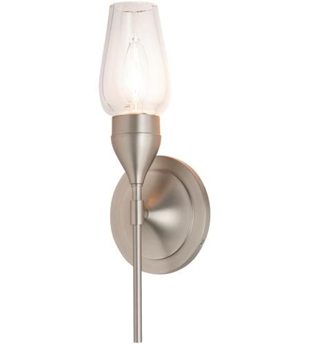 Hubbardton Forge 202182-1003 Reflections - Tulip 1 Light 5 inch Brushed Nickel Sconce Wall Light in Frosted, HF Reflections 202182-SKT-22-ZM0678_3.jpg