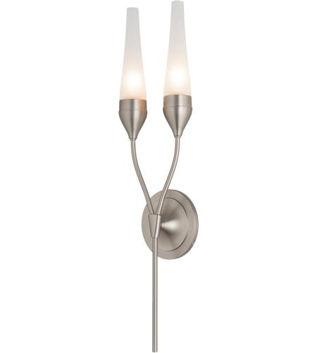 Hubbardton Forge 202185-1001 Reflections - Tulip 2 Light 6 inch Polished Chrome ADA Sconce Wall Light in Frosted, HF Reflections 202185-SKT-22-FD0679_4.jpg