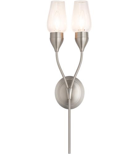 Hubbardton Forge 202187-1001 Reflections - Tulip 2 Light 7 inch Polished Chrome Sconce Wall Light in Frosted, HF Reflections 202187-SKT-22-ZM0678_5.jpg