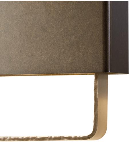 Hubbardton Forge 205425-1009 Quad LED 10 inch Bronze with Vintage Platinum Accent ADA Sconce Wall Light, Small 205425-LED-05-84_2.jpg