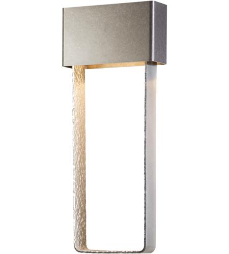 Hubbardton Forge 205427-1006 Quad LED 10 inch Vintage Platinum with Soft Gold Accent ADA Sconce Wall Light, Large