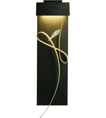 Hubbardton Forge 205440-1072 Rhapsody LED 9 inch Dark Smoke/Gold ADA Sconce Wall Light in Dark Smoke with Gold Accent photo