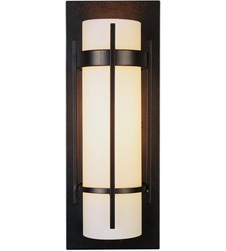 Hubbardton Forge 205892-1008 Banded 1 Light 5 inch Dark Smoke ADA Sconce Wall Light in Pearl, Incandescent, with Bar photo