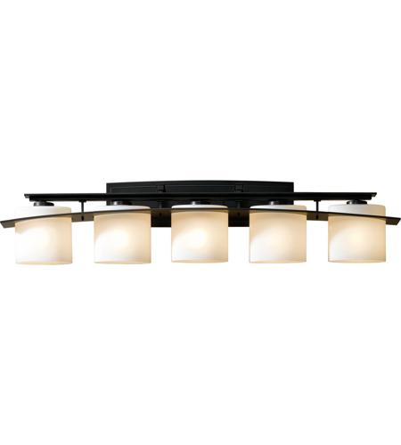 Hubbardton Forge 207525-1033 Arc Ellipse 5 Light 42 inch Burnished Steel Sconce Wall Light in Opal, Fluorescent photo