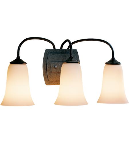 Hubbardton Forge 208023-1023 Simple Lines 3 Light 20 inch Soft Gold Sconce Wall Light in Pearl