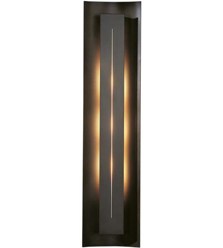 Hubbardton Forge 217635-1017 Gallery 3 Light 7 inch Black ADA Sconce Wall Light in Blue photo