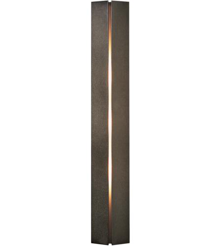 Hubbardton Forge 217650-1046 Gallery 1 Light 4 inch Burnished Steel ADA Sconce Wall Light in Amber, Fluorescent, Small photo