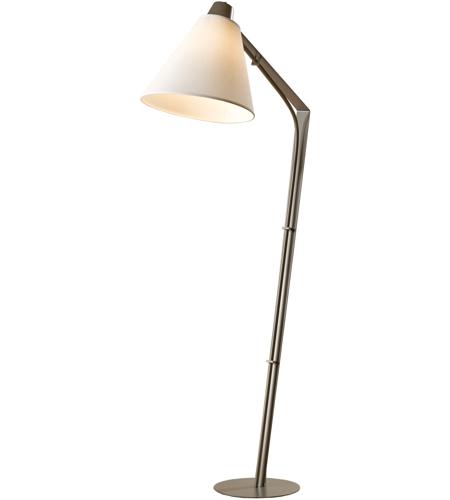 Hubbardton Forge 232860-1010 Reach 55 inch 100.00 watt Dark Smoke Floor Lamp Portable Light in Doeskin Suede