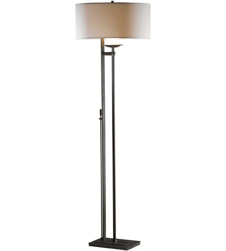 Hubbardton Forge 234901-1118 Rook 60 inch 150.00 watt Vintage Platinum Floor Lamp Portable Light in Medium Grey