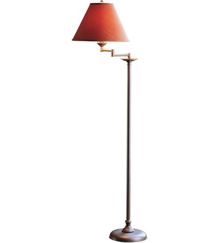 Hubbardton Forge 242050-1073 Simple Lines 56 inch Vintage Platinum Swing Arm Floor Lamp Portable Light