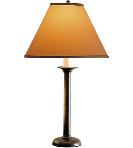 Hubbardton Forge 262072-1199 Simple Lines 27 inch 150.00 watt Soft Gold Table Lamp Portable Light in Medium Grey