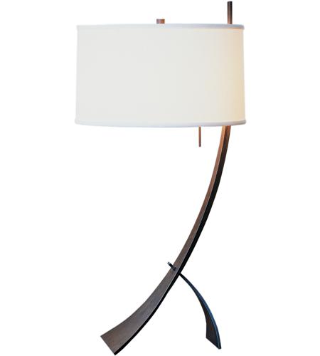 Hubbardton Forge 272666-1009 Stasis 28 inch 150.00 watt Bronze Table Lamp Portable Light in Flax