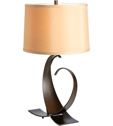 Hubbardton Forge 272674-1266 Fullered Impressions 22 inch 150.00 watt Oil Rubbed Bronze Table Lamp Portable Light photo