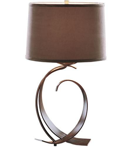 Hubbardton Forge 272674-1068 Fullered Impressions 22 inch Natural Iron Table Lamp Portable Light photo