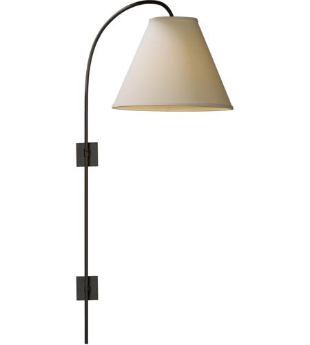 Hubbardton Forge 289450-1029 Arc 1 Light 14 inch Burnished Steel Pin Up Sconce Wall Light in Incandescent, Natural Anna photo