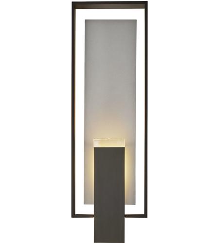 Hubbardton Forge 302605-1012 Shadow Box 2 Light 21 inch Black with Coastal Mahogany Accent Outdoor Sconce, Large 302605-SKT-10-78-ZM0546_2.jpg