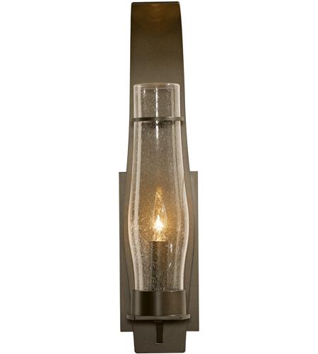 Hubbardton Forge 304220-1029 Sea Coast 1 Light 24 inch Coastal Burnished Steel Outdoor Sconce in Seeded Clear, Large photo