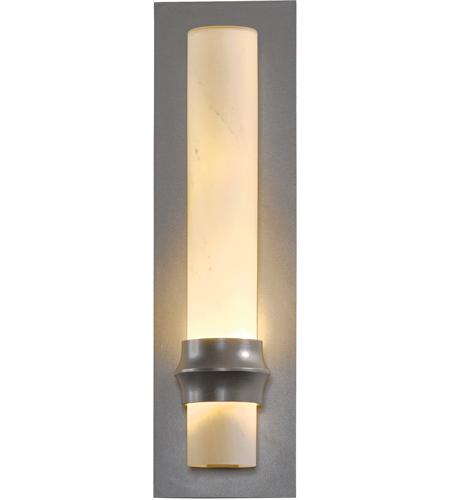 Hubbardton Forge 304930-1017 Rook 1 Light 14 inch Coastal Natural Iron Outdoor Sconce in Pearl, Small 304930-SKT-78-HH0321_2.jpg
