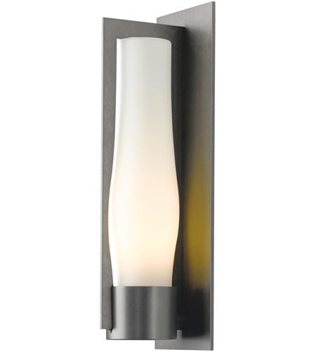 Hubbardton Forge 305005-1014 Harbor 1 Light 20 inch Black Outdoor Sconce, Large photo