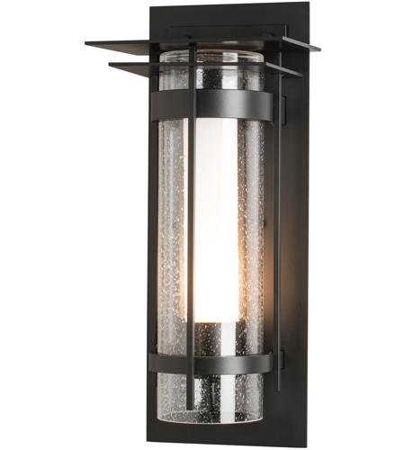 Hubbardton Forge 305997-1006 Banded 1 Light 16 inch Coastal Burnished Steel Outdoor Sconce photo