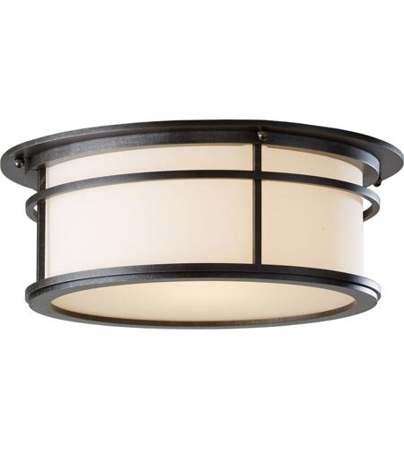 Hubbardton Forge 365650-1017 Province 2 Light 15 inch Natural Iron Outdoor Flushmount