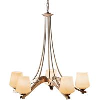 Hubbardton Forge 104105-1072 Ribbon 5 Light 29 inch Sterling Chandelier Ceiling Light, 5 Arm photo thumbnail