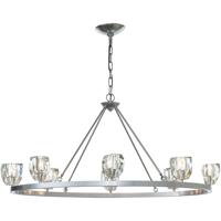 Hubbardton Forge 105021-1000 Gatsby 8 Light 27 inch Bronze / Crystal Chandelier Ceiling Light photo thumbnail