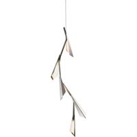 Hubbardton Forge 135001-1000 Quill LED 16 inch Gloss White Pendant Ceiling Light thumb
