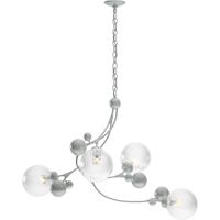 Hubbardton Forge 136420-1024 Sprig 4 Light 21 inch Vintage Platinum Pendant Ceiling Light in Water thumb
