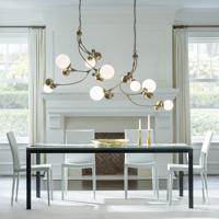 Hubbardton Forge 136420-1007 Sprig 4 Light 21 inch Soft Gold Pendant Ceiling Light in Opal alternative photo thumbnail